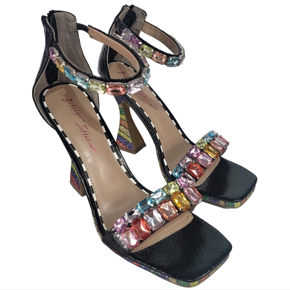 Betsey Johnson Emani High Heel Sandals Black - Picture 6 of 8